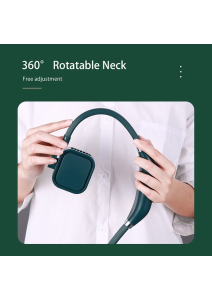 Taşınabilir Askıklı Boyun Fanı USB Pil ile Çalışan 3 Vites Ayarlı (Yurt Dışından) indirimleri