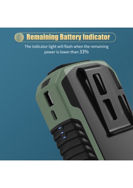 Mini Bel Tıklayıcı Fan 6000MAH Pil 3 Hız (Yurt Dışından) indirimleri