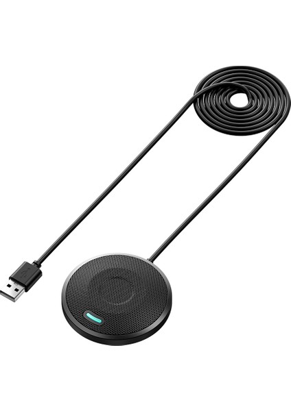Canlı Yayın Için Tam Yönlü Kondansatör USB Mikrofonu Siyah (Yurt Dışından)