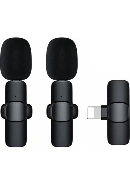 2.4g K1 Kablosuz Lavalier Mikrofon Apple Arayüzlü Gürültü Azaltma Şarjlı Tek-Iki Bağlantı (Yurt Dışından)