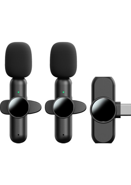 2.4g K1 Kablosuz Lavalier Mikrofon Apple Arayüzlü Gürültü Azaltma Şarjlı Tek-Iki Bağlantı (Yurt Dışından)