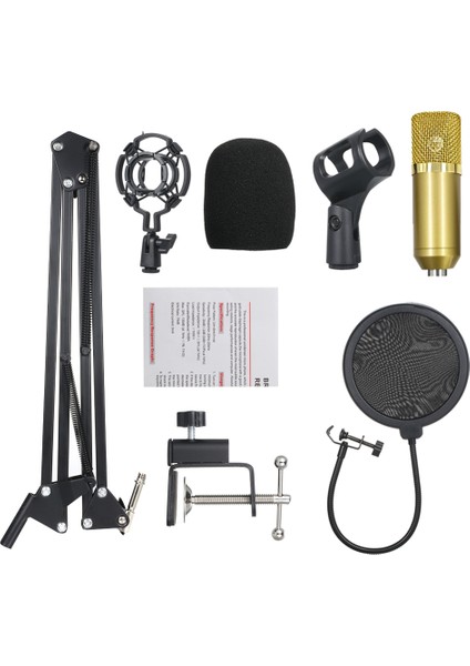 Profesyonel BM700 Kondansatör Mikrofon Altın (Yurt Dışından)