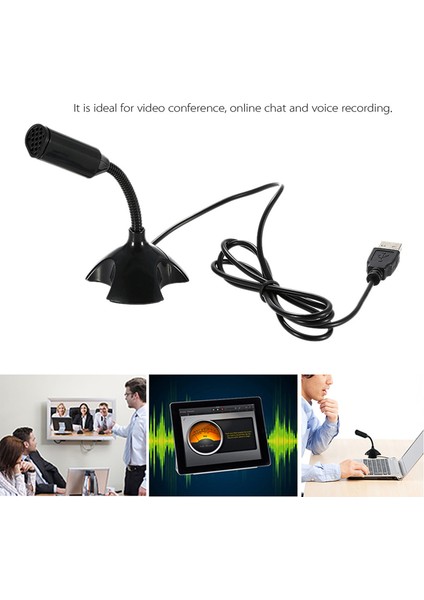 USB Masaüstü Mikrofonu 360° Ayarlanabilir Sesli Sohbet Desteği (Yurt Dışından) fırsatları