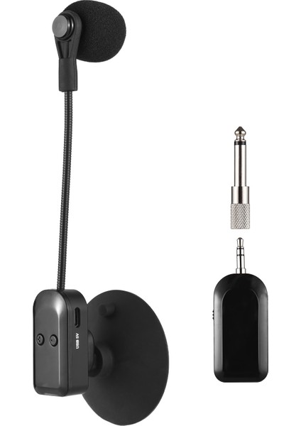2.4g Kablosuz Enstrüman Mikrofon Alıcısı Çıkarılabilir Emme Kupası Gürültü Azaltma (Yurt Dışından)
