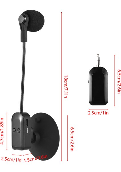 2.4g Kablosuz Enstrüman Mikrofon Alıcısı Çıkarılabilir Emme Kupası Gürültü Azaltma (Yurt Dışından) fırsatları