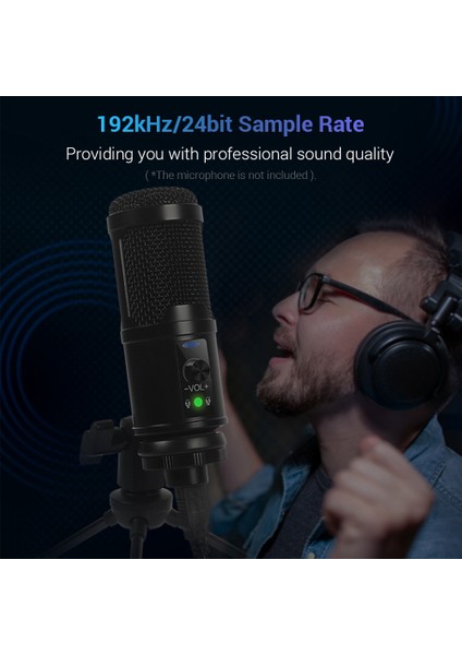 Bilgisayar Canlı Yayınları Için Kablolu USB Kondansatör Mikrofonu (Yurt Dışından)