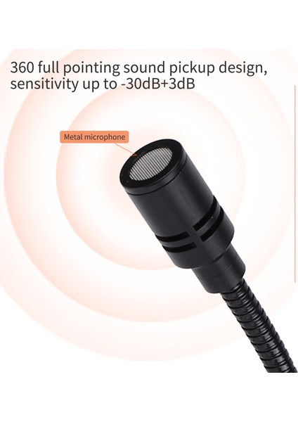 USB Bilgisayar Mikrofonu 360° Her Yönlü Tak ve Kullan (Yurt Dışından)