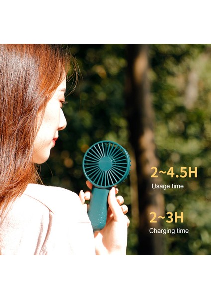 Taşınabilir USB Şarj Edilebilir Mini Fan Ultra Sessiz 1200MAH Pil (Yurt Dışından) fırsatları