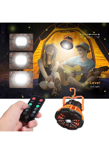 2'li USB Şarj Edilebilir LED Işıklandırmaya Sahip Taşınabilir Fan (Yurt Dışından) modelleri