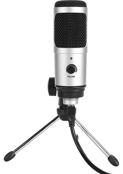 Kondansörlü USB Mikrofon, Karaoke Kaydı Için Tak ve Çalıştır (Yurt Dışından)