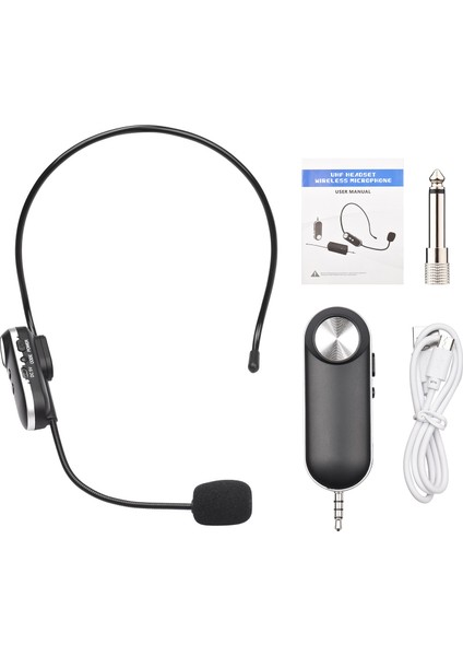 Uhf Kulaklıklu Kablosuz Mikrofon Profesyonel Kablosuz Mikrofon Seti 6.35MM Alıcı Öğretim ve Ktv Için (Yurt Dışından) modelleri