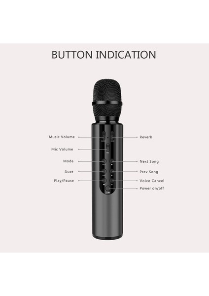 El Tutulabilir Bt Mikrofonlu Çocuk Karaoke (Yurt Dışından)