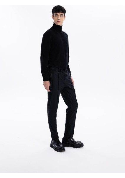 Lastikli Bel Düz Paça Jogger Erkek Pantolon