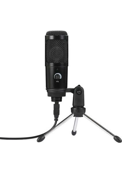 Kayıt Akışı Için Mini Stabilizatörlü USB Tak ve Çalıştır Kondansatör Mikrofonu (Yurt Dışından)