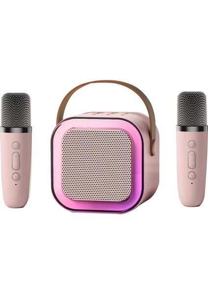 Taşınabilir Karaoke Makinası Kablosuz Mikrofon Genişletilebilir 64G Tf Kartı (Yurt Dışından)