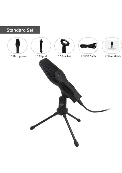 USB Kondenser Mikrofon Hepsidedir Yasağı Yok Tak ve Çalıştır (Yurt Dışından)