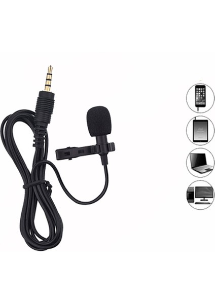 Taşınabilir 3.5mm Jacklı Elsiz Lavalier Mikrofon (Yurt Dışından)