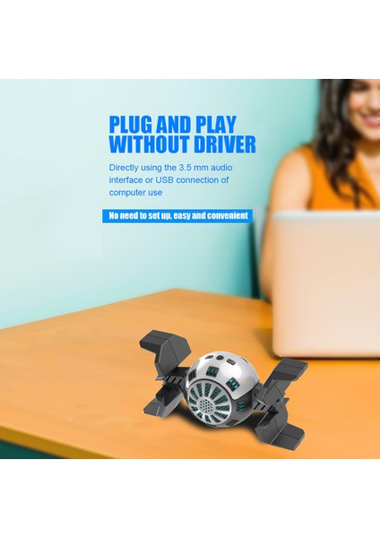 USB Masaüstü Oyun Mikrofonu Kardiyal Direktif Tak ve Çalıştır (Yurt Dışından)