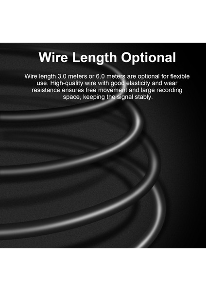 Soleste 6 Metre Kablolu 3.5mm Lavalier Mikrofon Akıllı Telefon ve Slr Kamera Kullanımı Için Depolama Çantası ve Ses Adaptörü (Yurt Dışından)