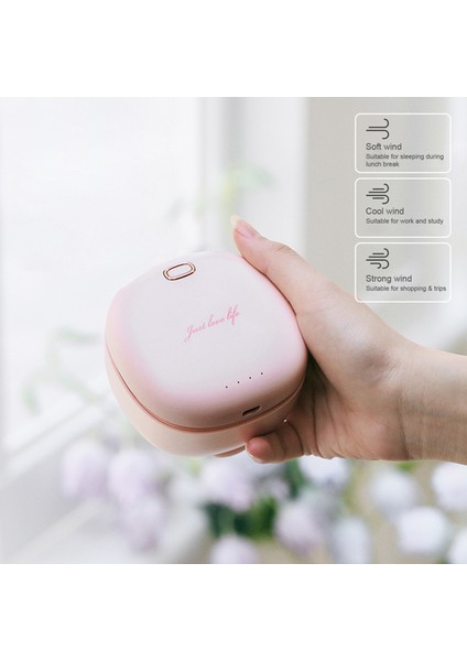 Taşınabilir Boyun Fanı USB Şarj Edilebilir 3 Hız (Yurt Dışından)