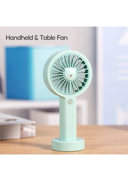 Mini El Ile Tutulabilen USB Fan Sevimli Ayı Şekilli 3 Vites Ayarlı (Yurt Dışından)