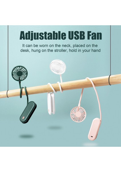 USB Boyun Tepsi Fanı 360° Katlanabilir 3 Hızlı (Yurt Dışından)