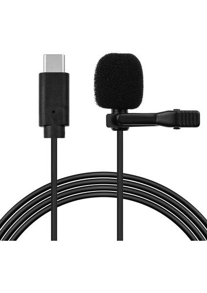 Kayıt Için Yönsüz USB Type-C Kollu Lapel Mikrofonu (Yurt Dışından)