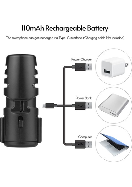 Kameralı Kardiyoid Mikrofon Dslr Kaydı Için 3.5mm Jackli Gömülü Pil (Yurt Dışından)