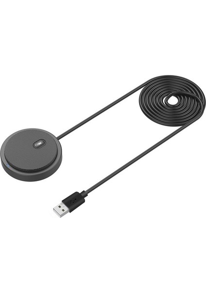 USB Konferans Mikrofonu 360° Her Yönlü Sessize Alma Tuşu Tak ve Çalıştır (Yurt Dışından)