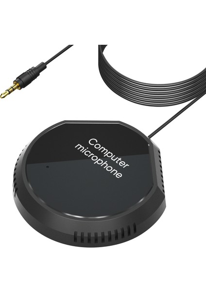 Masaüstü Konferans Mikrofonu 360° Yönsüz 3.5mm Tak ve Kullan (Yurt Dışından)