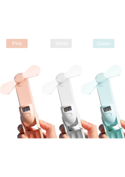 El Ayrılabilir Mini Katlanabilir 2 Hızlı USB ile Çalışan Fan (Yurt Dışından)