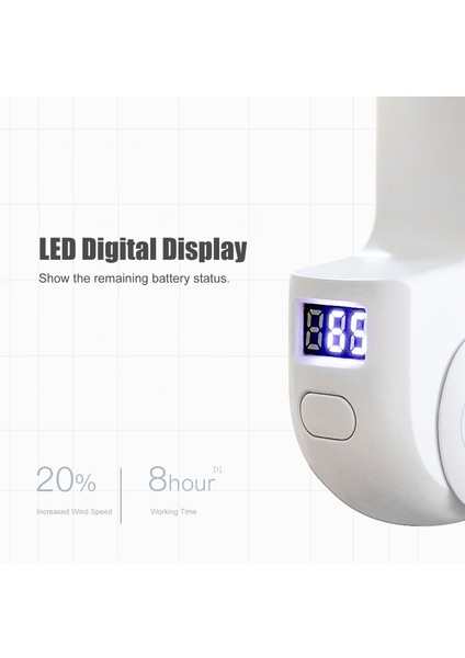 El Ayrılabilir Mini Katlanabilir 2 Hızlı USB ile Çalışan Fan (Yurt Dışından)