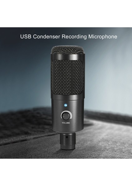 Metal USB Kardiyal Stüdyo Kayıt Kondansatör Mikrofonu (Yurt Dışından)