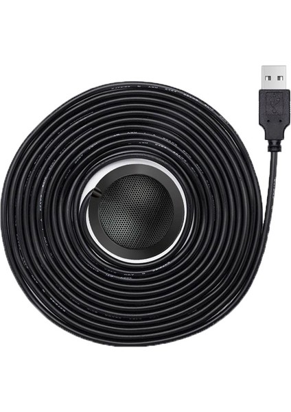 Masaüstü USB Konferans Mikrofonu 360° Tam Yönlü Tak ve Kullan (Yurt Dışından)