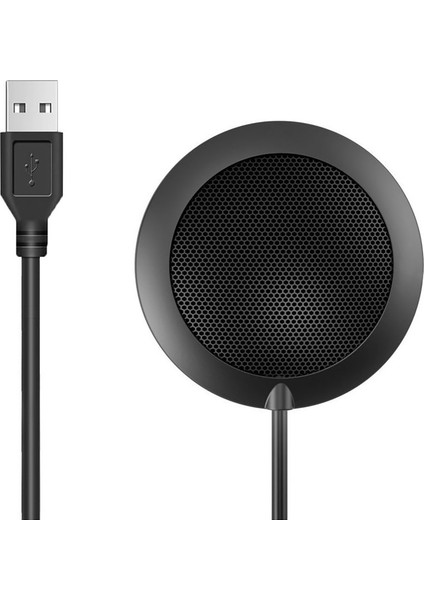 Masaüstü USB Konferans Mikrofonu 360° Tam Yönlü Tak ve Kullan (Yurt Dışından)