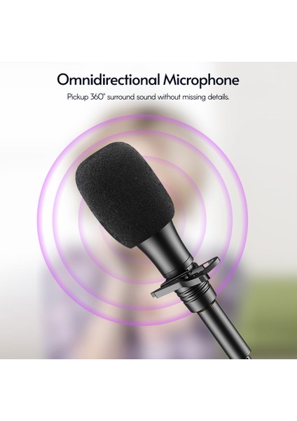 Iedistar Lavalier Cep Telefonu Mikrofonu 3.5mm Priçli Cvc Gürültü Azaltma Köpük Rüzgâr Koruyuculu (Yurt Dışından) indirimleri