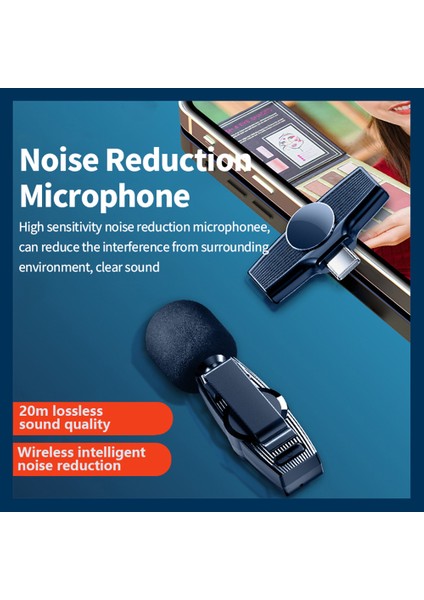 2.4ghz Kablosuz Takılabilir Mikrofon 20M Iletim Tak ve Çalıştır (Yurt Dışından)