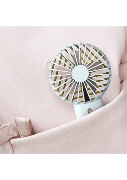 Douyin Mini Fan Şarj Edilebilir Taşınabilir Sessiz Mavi Kuvars Tozu (Yurt Dışından)