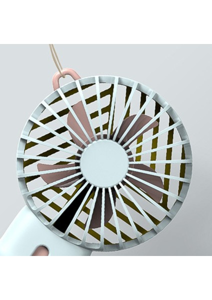 Douyin Mini Fan Şarj Edilebilir Taşınabilir Sessiz Mavi Kuvars Tozu (Yurt Dışından)