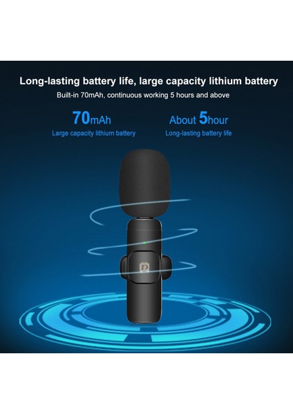 Puluz PU3150B 2.4g 20M Uzaklıkta Iletimli Kablosuz Mikrofon Sistemi (Yurt Dışından)