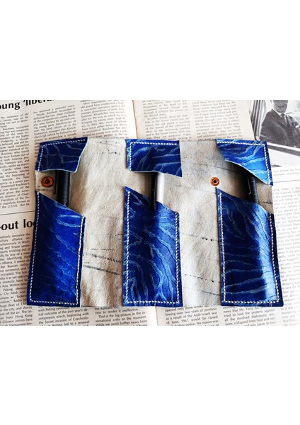 Crazy Gerçek Deri Tamamen El Emeği Özel Kalemleriniz Için Kalemlik Kalemkutu (8*18CM ) DA17 fiyatları