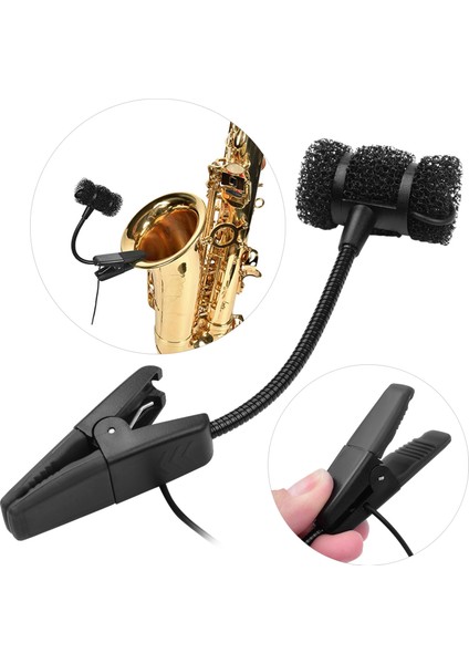 Kablolu Saksofon Mikrofonu 3.5mm'lik 6.35MM Dönüşüm Anahtarıyla Tıklayıcı (Yurt Dışından) fiyatları