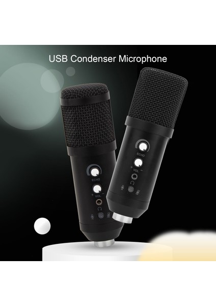 USB Kondansatör Mikrofonu Röptülenme ve Sessize Alma Işlevleri (Yurt Dışından)