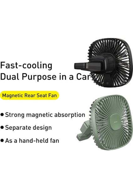360° Dönebilen 2 Hız Ayarlı Araba Fanı (Yurt Dışından)