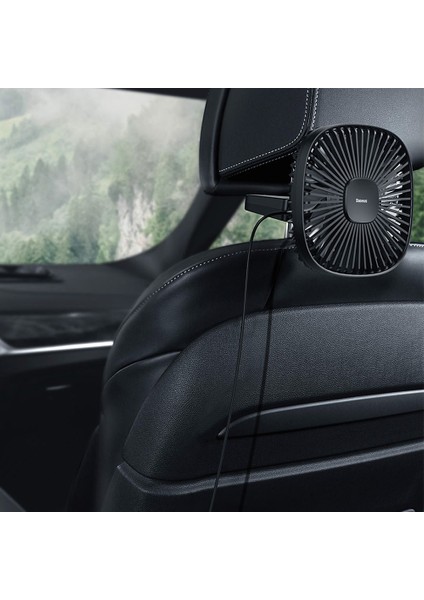 Araba Fanı Şarj Edilebilir 360° Dönebilen 2 Hız Ayarlı (Yurt Dışından)