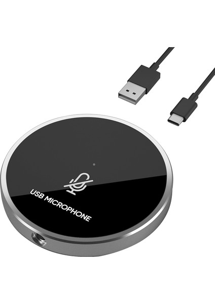 USB Masaüstü Pc Mikrofonu 360° Tam Yönlü Tak ve Kullan (Yurt Dışından)