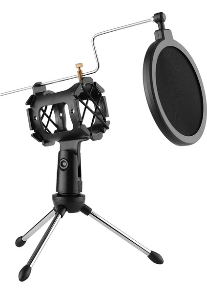 Video Mikrofon Seti Mini Tripod Pop Filtresi (Yurt Dışından)