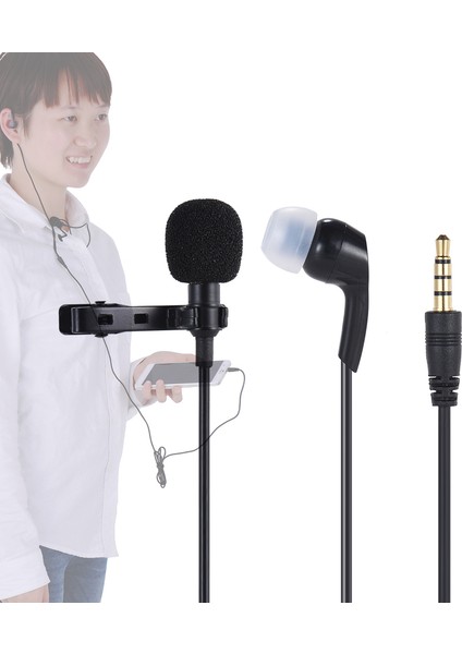 Mini Kırılabilir Cebinde Mikrofon iPhone ve iPad Cihazları Için 3.5mm Jackli Yönsüz (Yurt Dışından)