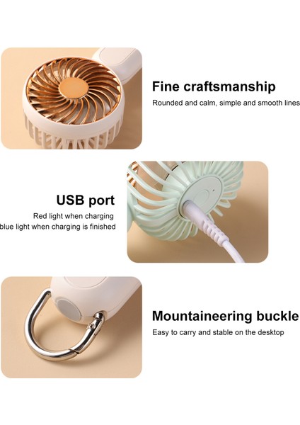 Taşınabilir El Fanı USB Şarj Edilebilir 3 Hızlı (Yurt Dışından) modelleri