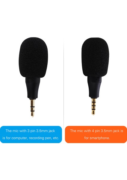 Mini Mikrofon Kayıt Için 3.5mm Trs Takımı (Yurt Dışından)